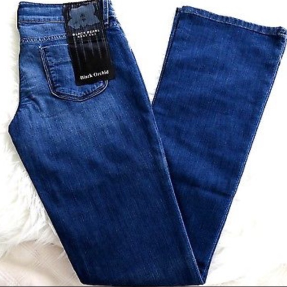 BLACK ORCHID Bootcut Pearl JEANS Denim 26 NEW - Picture 3 of 4